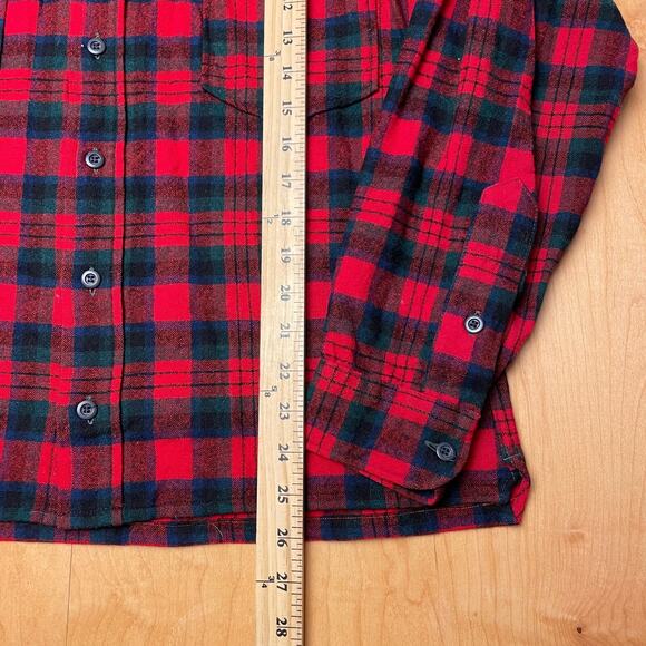 Vintage Pendleton USA Made 100% Wool Multicolor Size 16 Pattern VTG Shirt - Picture 6 of 9